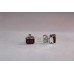 925 Sterling Silver Studs Earring with Natural Garnet Stones